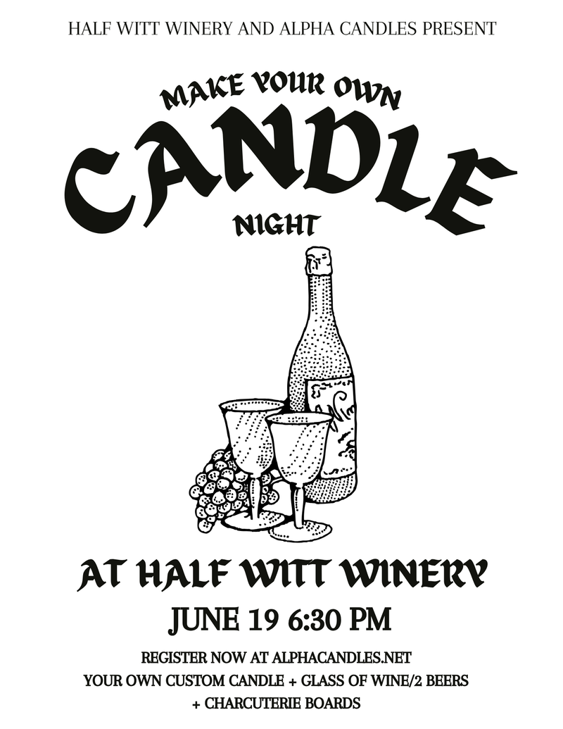 Half Witt Winery x Alpha Candles!